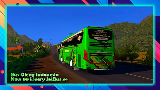 Bus Oleng Indonesia - New 99 Livery JetBus 3  screenshot 4