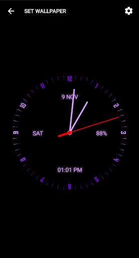 Analog Clock Live Wallpaper - Digital Clock screenshot 2