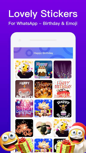Lovely Stickers For WhatsApp - Birthday & Emoji screenshot 3