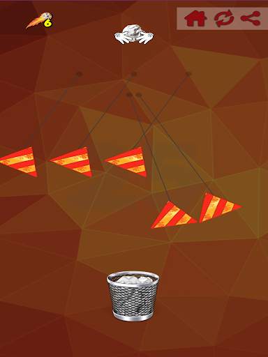 Paper Ball Tossing Flip Throwing to Bin Game screenshot 9