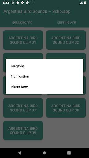 Argentina Bird Sound Collections ~ Sclip.app screenshot 4