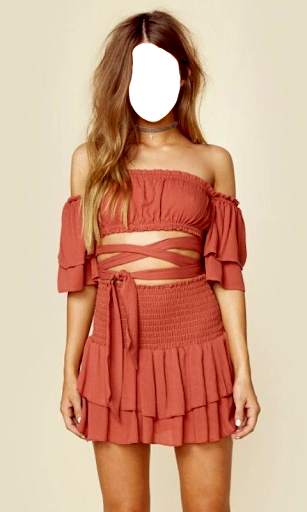 Women Crop Tops Photo Suit screenshot 21