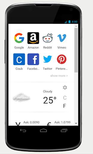 QuickBrowse Fast Light Browser screenshot 1