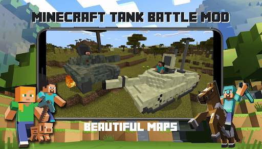 Minecraft tank battle Mod screenshot 2