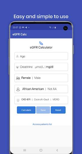 eGFR Calc - GFR calculator and tracker screenshot 3