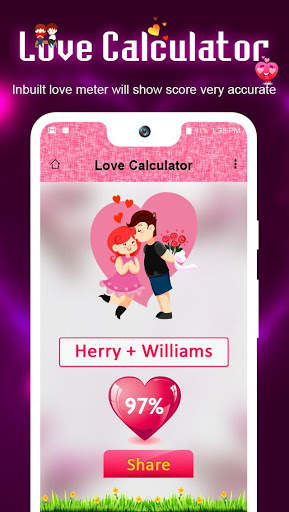 Love Calculator - Love Test Calculator 3 تصوير الشاشة