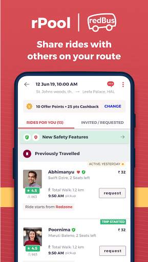 rPool - rideshare by redBus screenshot 2