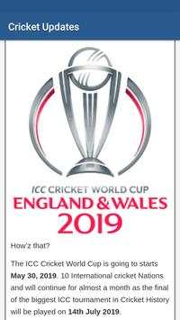 Cricket Updates - T 20 World Cup 2020 screenshot 1