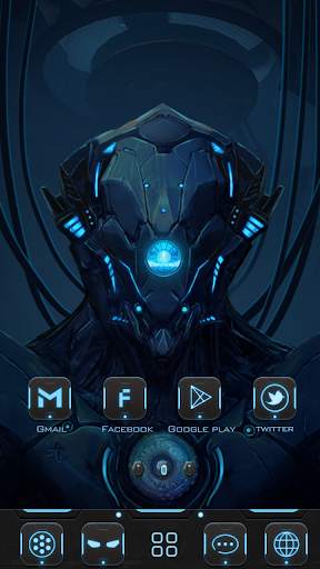 (FREE) Robot GOLauncher Theme screenshot 2
