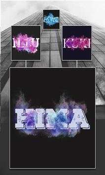 Smoke Effect Name Art - Name Maker 2 تصوير الشاشة