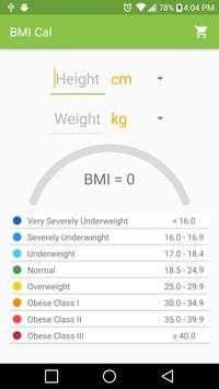 BMI Cal screenshot 1