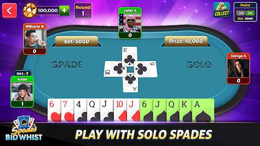 Bid Whist Spades Card Games screenshot 3