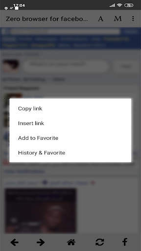 Zero browser For Facebook screenshot 1