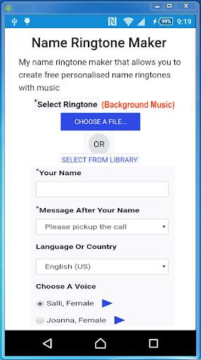 Name Ringtone Maker And Free Ringtones App screenshot 1
