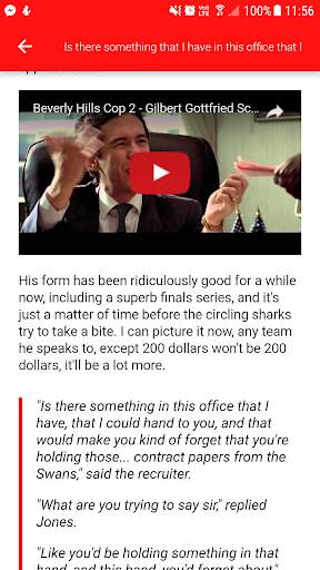 The Swans Blog App screenshot 5