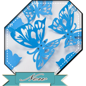 Art of cutting paper icon