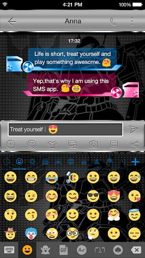 Emoji Keyboard - Auto Robot screenshot 2
