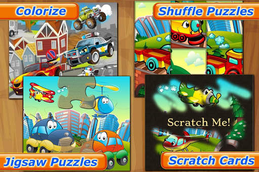 Cars for Kids: Puzzle Games ❤️🚗🚒🚚🚜🚌🚁✈️ screenshot 2