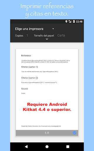 Citación Generador Lite screenshot 3
