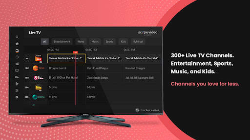 ScopeVideo By YuppTV-AndroidTV screenshot 5