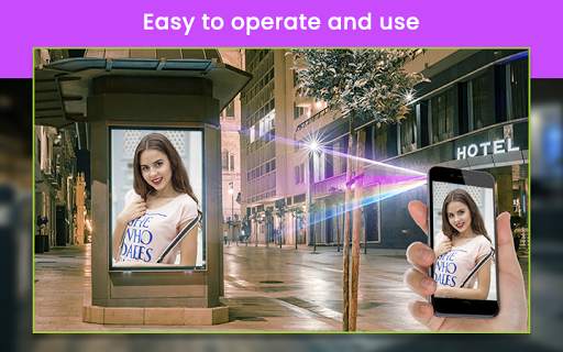 Mobile Phone Face Projector Photo Frame 3 تصوير الشاشة