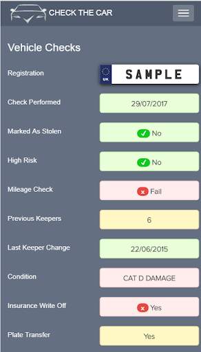 Free Car Check UK - Check The Car screenshot 2