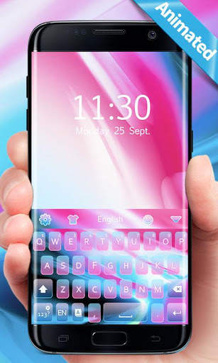 Animated Theme GO Keyboard for iPhone  X screenshot 1