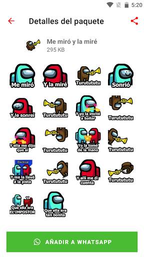 WAStickerApps de Among Us screenshot 8