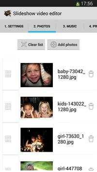 Slideshow video editor screenshot 2