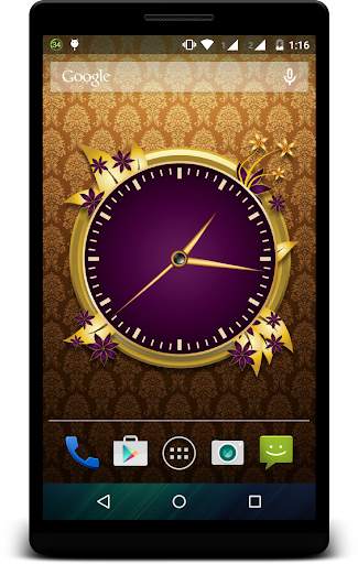 Gold Clock Live Wallpaper screenshot 2