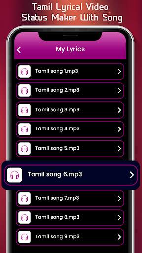 Animated Tamil Lyrical Video Status Maker screenshot 5