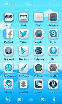Azure Go Launcher Theme screenshot 2