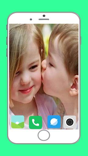 Cute Baby Kiss Full HD Wallpaper screenshot 7