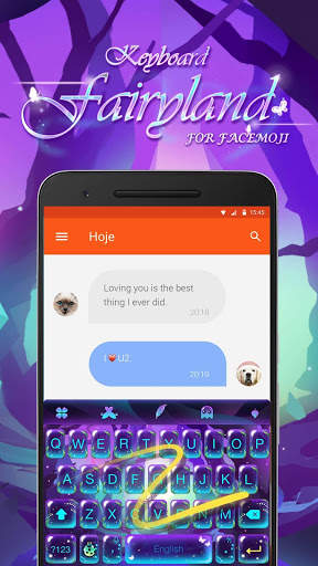 Purple Fairyland Keyboard Theme screenshot 4
