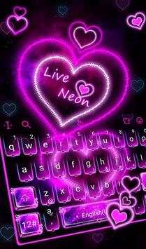 Live Neon Heart 1 تصوير الشاشة