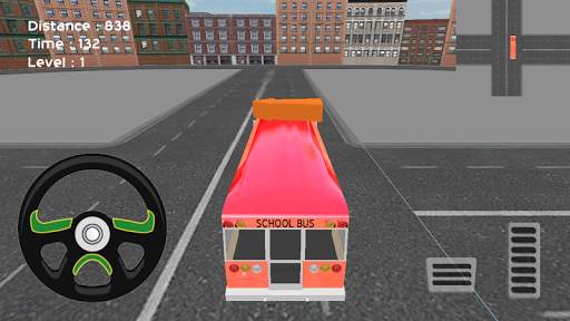 Bas Sekolah letak kereta 3D screenshot 2