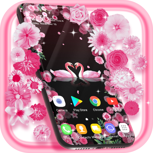 ikon Swans Love Live Wallpaper &amp; Animated Keyboard