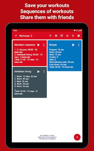 Tabata Timer: Interval Timer Workout Timer HIIT screenshot 12