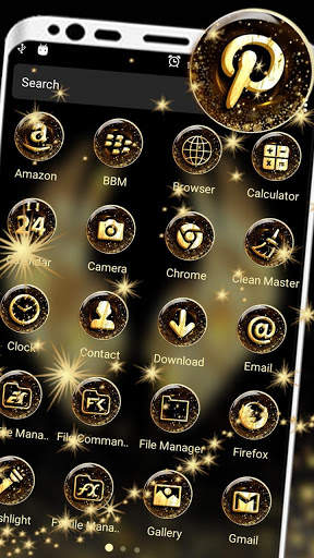 Golden Angel Wings Launcher Theme screenshot 2