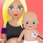 newborn baby games icon