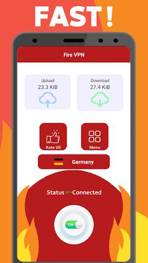 Fire VPN | Unlimited & Fast Free VPN Proxy screenshot 1