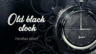 FREE Black Clock - Live Wallpaper screenshot 1