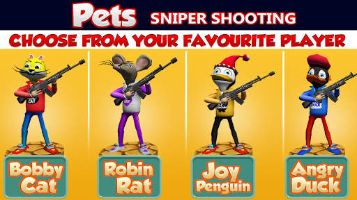 Shooting Pets Sniper - 3D Pixel Gun games for Kids screenshot 14