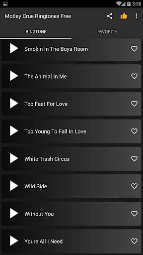 Motley Crue ringtones free screenshot 5