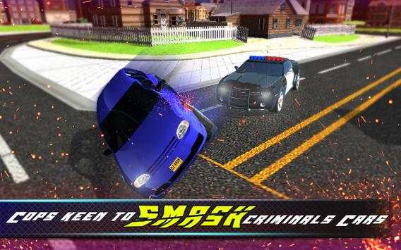 Real Police Car chase 2017: crime city simulator screenshot 2