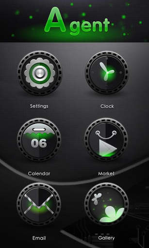 (FREE) Agent GO Launcher Theme screenshot 1