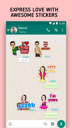 Romantic Stickers for WhatsApp - WAStickerApps screenshot 1