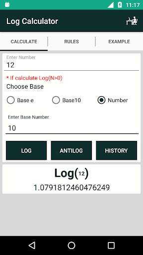 Log Calculator screenshot 2