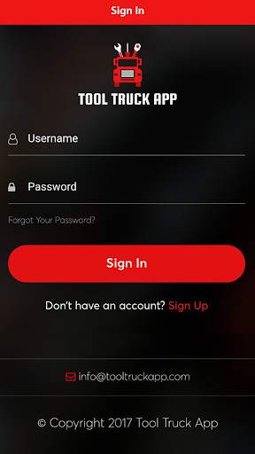 TOOL TRUCK APP screenshot 1