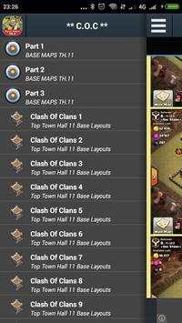 Base Maps TH11 COC screenshot 4